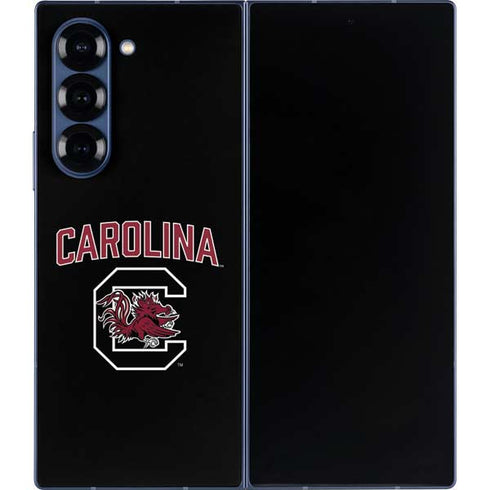 University of South Carolina Athletic Text & Logo Galaxy Z Fold6 Skin