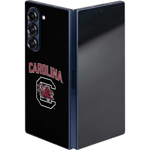 University of South Carolina Athletic Text & Logo Galaxy Z Fold6 Skin