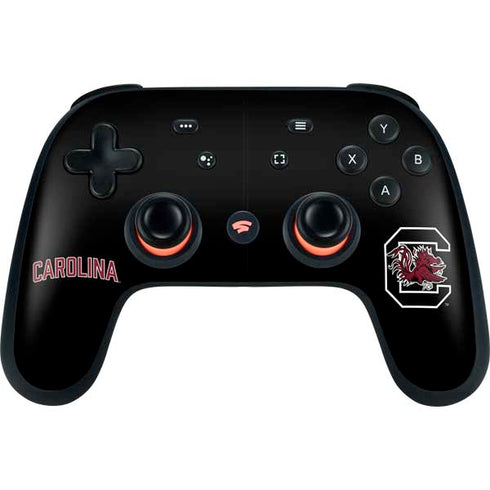 University of South Carolina Athletic Text & Logo Google Stadia Controller Skin