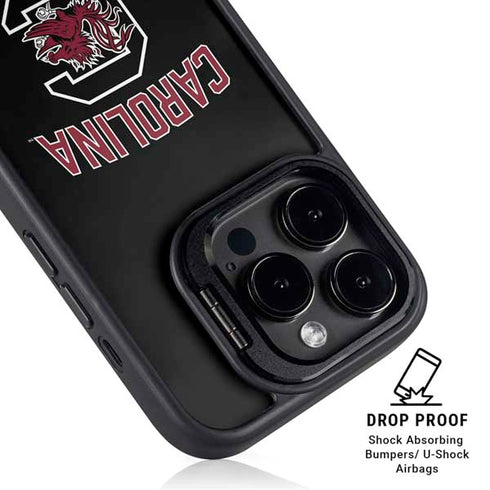 University of South Carolina Athletic Text & Logo iPhone 13 Pro Max Kickstand Case