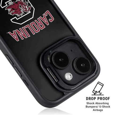 University of South Carolina Athletic Text & Logo iPhone 14 Plus Kickstand Case