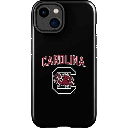 University of South Carolina Athletic Text & Logo iPhone 15 Impact Case
