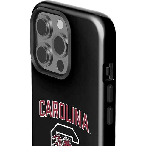 University of South Carolina Athletic Text & Logo iPhone 15 Pro Impact Case
