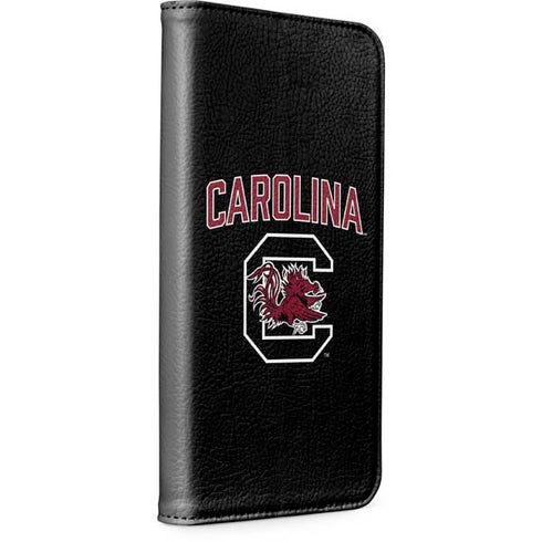 University of South Carolina Athletic Text & Logo iPhone 15 Pro Max Folio Case