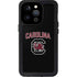 University of South Carolina Athletic Text & Logo iPhone 15 Pro Waterproof Case