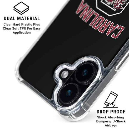 University of South Carolina Athletic Text & Logo iPhone 16 MagSafe Case