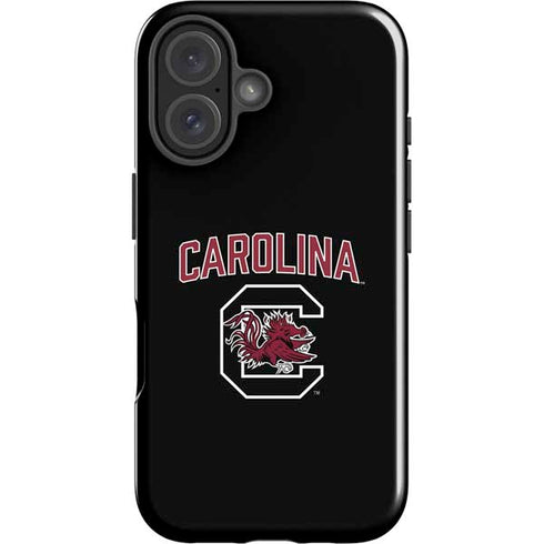 University of South Carolina Athletic Text & Logo iPhone 16 Plus Impact Case