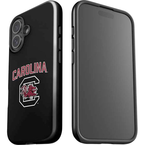 University of South Carolina Athletic Text & Logo iPhone 16 Plus Impact Case