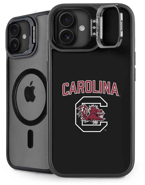 University of South Carolina Athletic Text & Logo iPhone 16 Plus Kickstand Case