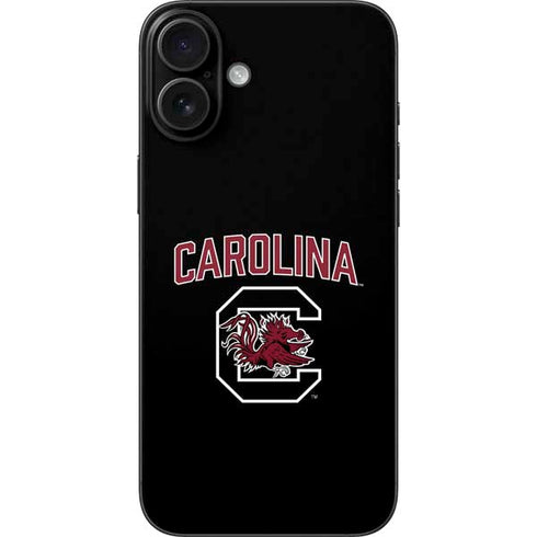University of South Carolina Athletic Text & Logo iPhone 16 Plus Skin