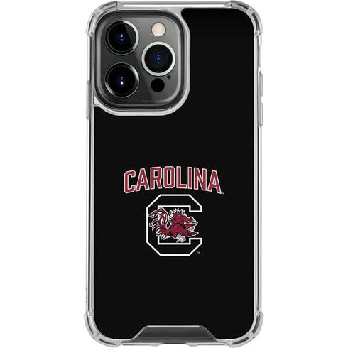 University of South Carolina Athletic Text & Logo iPhone 16 Pro Clear Case