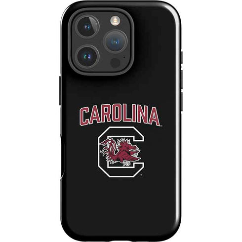 University of South Carolina Athletic Text & Logo iPhone 16 Pro Impact Case
