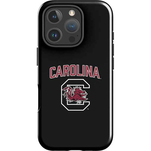University of South Carolina Athletic Text & Logo iPhone 16 Pro Max Impact Case