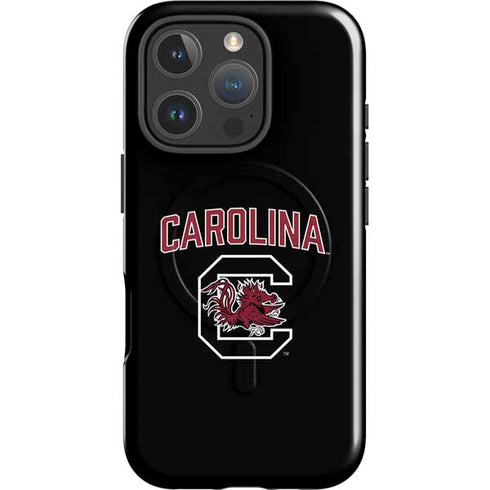 University of South Carolina Athletic Text & Logo iPhone 16 Pro Max Magsafe Impact Case