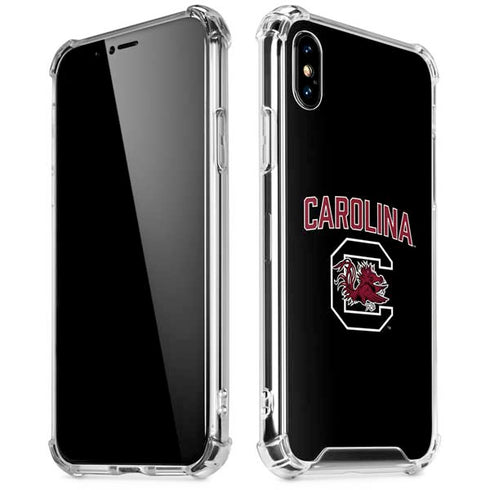University of South Carolina Athletic Text & Logo iPhone X/XS Clear Case