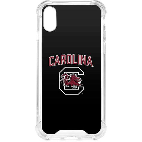 University of South Carolina Athletic Text & Logo iPhone XS Clear Case