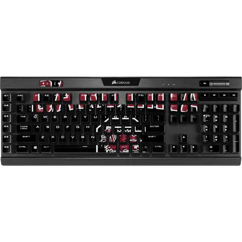 University of South Carolina Athletic Text & Logo K95 RGB PLATINUM Mechanical Gaming Keyboard Skin