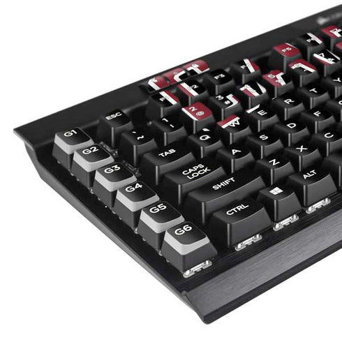 University of South Carolina Athletic Text & Logo K95 RGB PLATINUM Mechanical Gaming Keyboard Skin