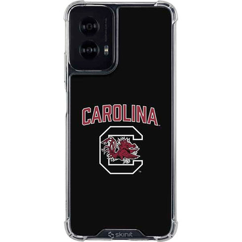 University of South Carolina Athletic Text & Logo Moto G Power 5G (2024) Clear Case
