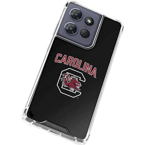 University of South Carolina Athletic Text & Logo Moto G Stylus 5G (2025) Clear Case