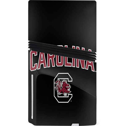 University of South Carolina Athletic Text & Logo PS5 Pro Disk Bundle Skin