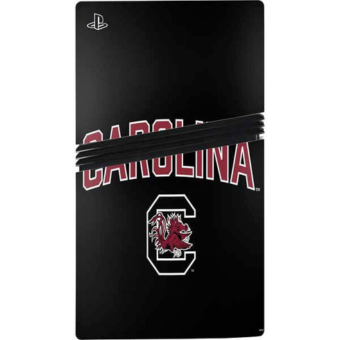 University of South Carolina Athletic Text & Logo PS5 Pro Disk Console Skin