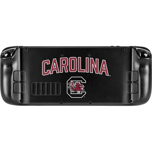 University of South Carolina Athletic Text & Logo Steam Deck Handheld Gaming Computer OLED Skin