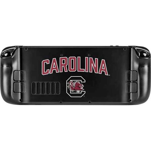 University of South Carolina Athletic Text & Logo Steam Deck Handheld Gaming Computer Skin