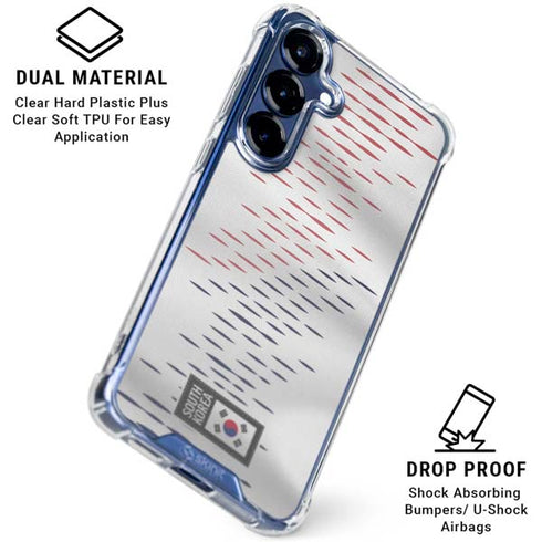 South Korea Soccer Flag Galaxy S25 Clear Case