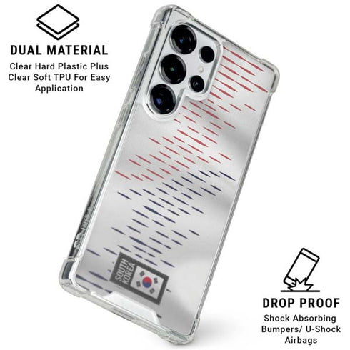 South Korea Soccer Flag Galaxy S26 Ultra Clear Case
