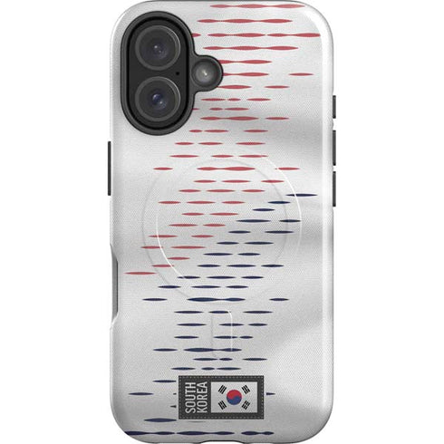 South Korea Soccer Flag iPhone 16 Magsafe Impact Case