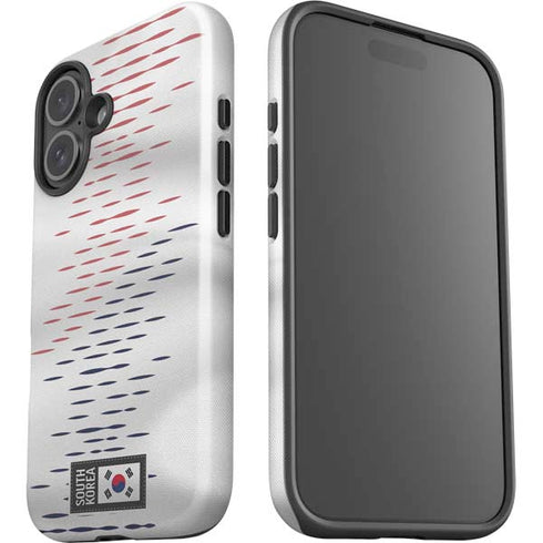 South Korea Soccer Flag iPhone 16 Plus Impact Case