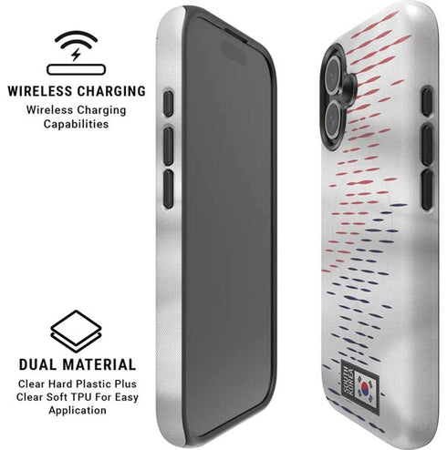 South Korea Soccer Flag iPhone 16 Plus Magsafe Impact Case
