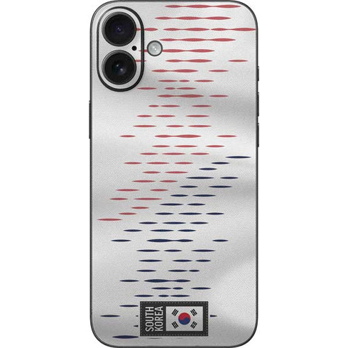 South Korea Soccer Flag iPhone 16 Plus Skin