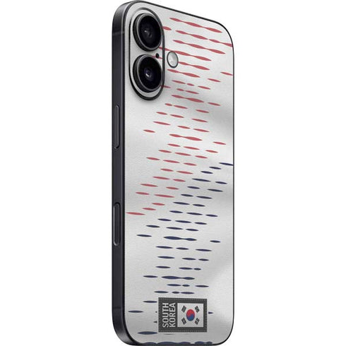 South Korea Soccer Flag iPhone 16 Plus Skin