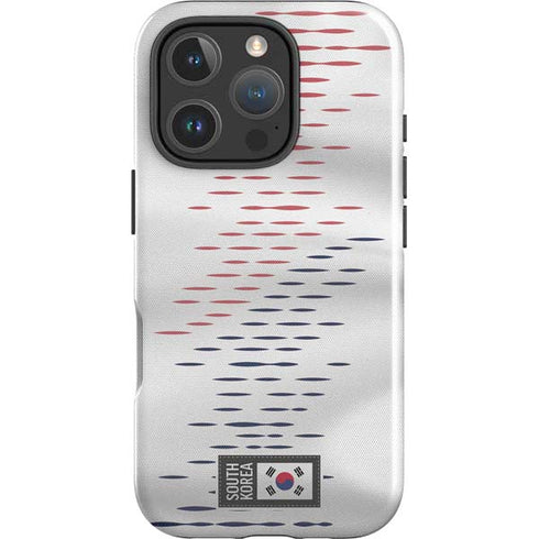 South Korea Soccer Flag iPhone 16 Pro Max Impact Case