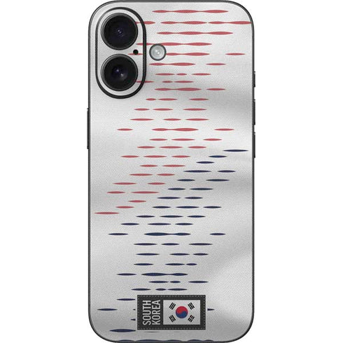 South Korea Soccer Flag iPhone 16 Skin