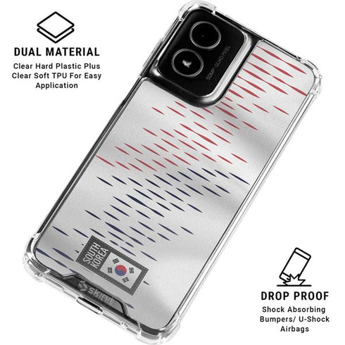 South Korea Soccer Flag Moto G Power 5G (2024) Clear Case