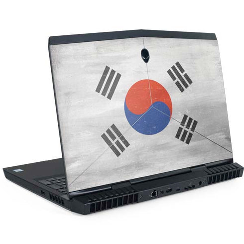 South Korean Flag Distressed Dell Alienware Skin