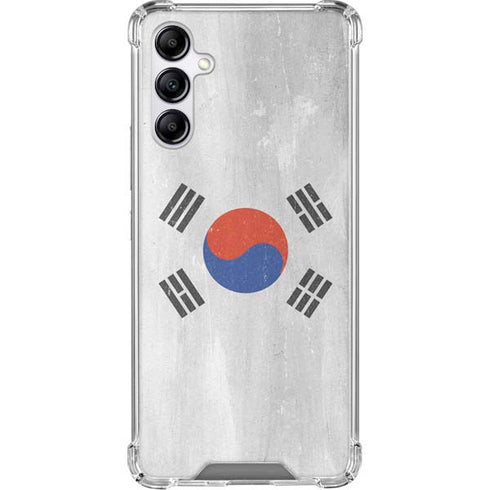 South Korean Flag Distressed Gabb Phone 4 Clear Case