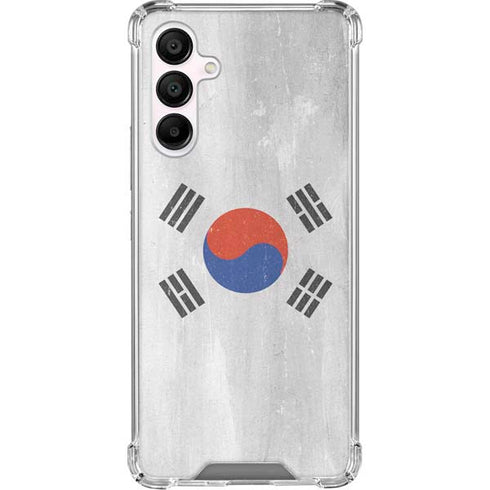 South Korean Flag Distressed Galaxy A16 5G Clear Case