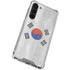 South Korean Flag Distressed Galaxy S24 FE Clear Case