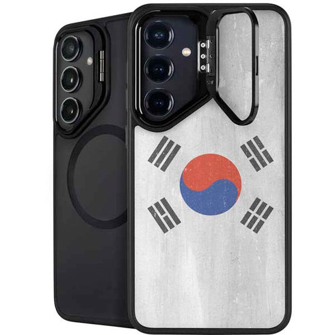 South Korean Flag Distressed Galaxy S25 Kickstand Case