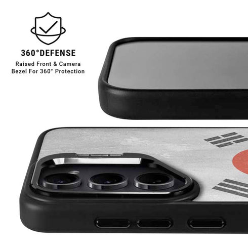 South Korean Flag Distressed Galaxy S25 FE Kickstand Case