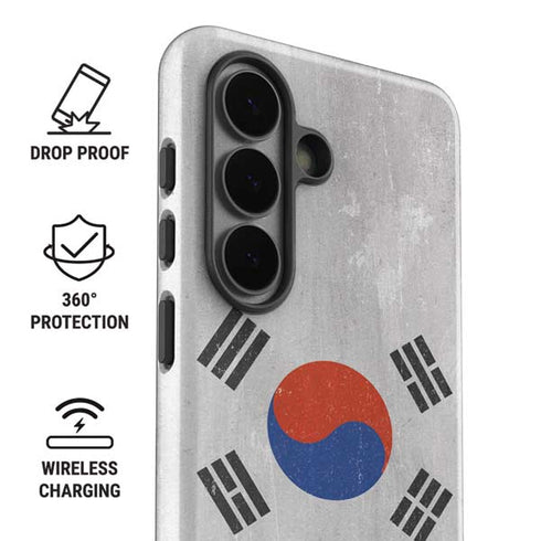 South Korean Flag Distressed Galaxy S26 Plus Impact Case