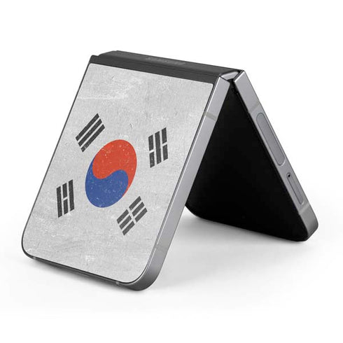 South Korean Flag Distressed Galaxy Z Flip6 Skin