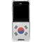 South Korean Flag Distressed Galaxy Z Flip6 Clear Case
