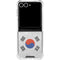 South Korean Flag Distressed Galaxy Z Flip7 Clear Case