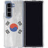 South Korean Flag Distressed Galaxy Z Fold5 5G Clear Case