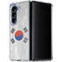 South Korean Flag Distressed Galaxy Z Fold5 5G Clear Case